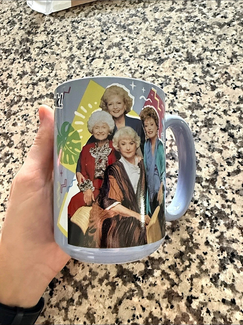 ZAK! The Golden Girls Mug! Golden Girls Mug Gray Multicolor Like New